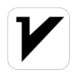 v2rayNG 应用图标,白色圆角方块中间是一个黑色的 V 字
